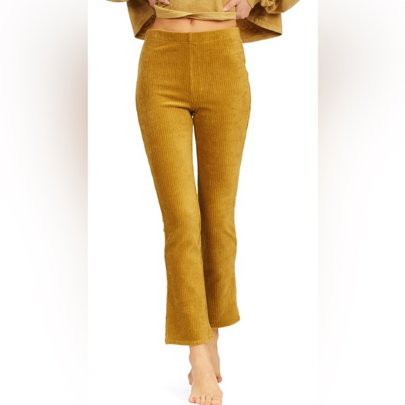 Billabong Pants - Billabong Hit A Cord Flare High Waist Corduroy Pants